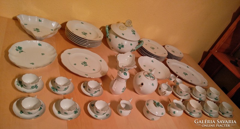 Herendi  porcelán, Apponyi mintás, 6 személyes, 56db-os, hiánytalan, sérülésmentes, szép állapotban.