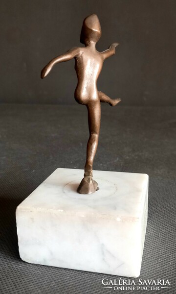 Art-deco bronze nude ballerina on marble base josef lorenz. Negotiable!