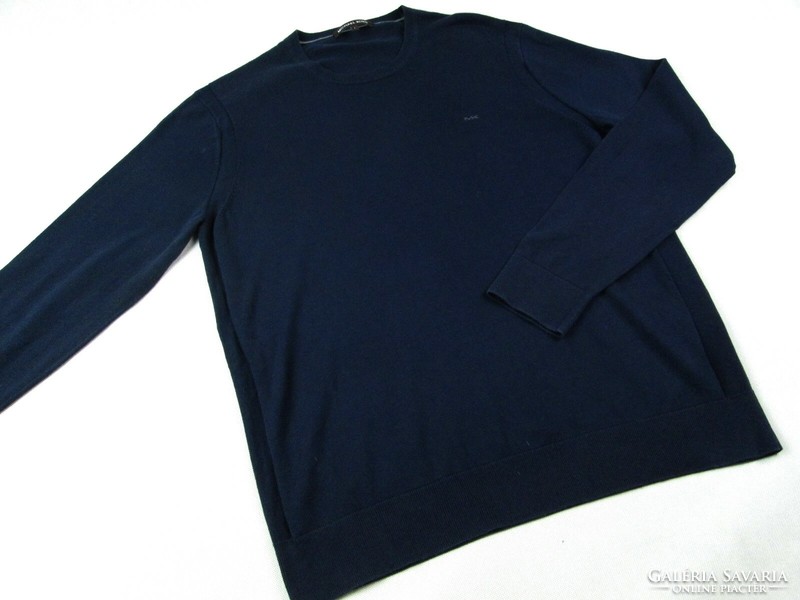 Original michael kors (l) elegant night navy blue men's sweater