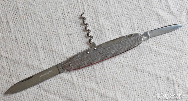 Knife, pocket knife, corkscrew metal 8.3 cm