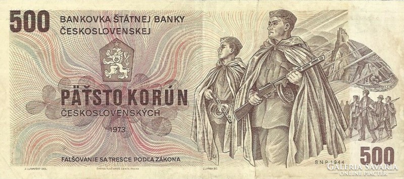 500 Koruna 1973 Czechoslovakia