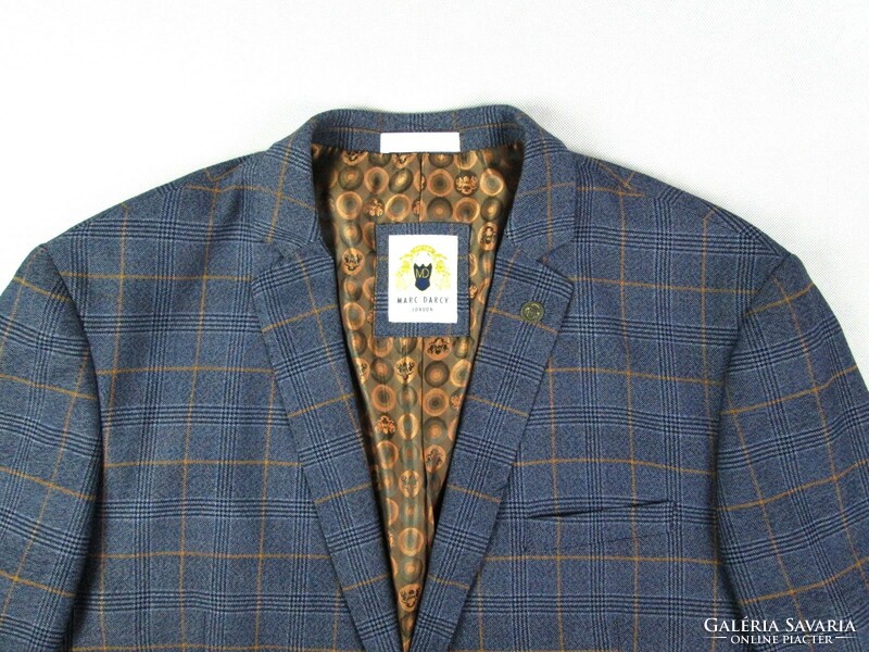 Original marc darcy (l/xl - size 46) elegant very serious men's plaid jacket