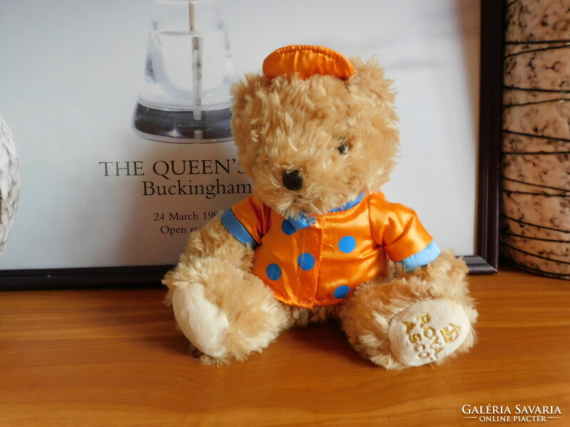 Royal ascot English teddy bear in jockey outfit