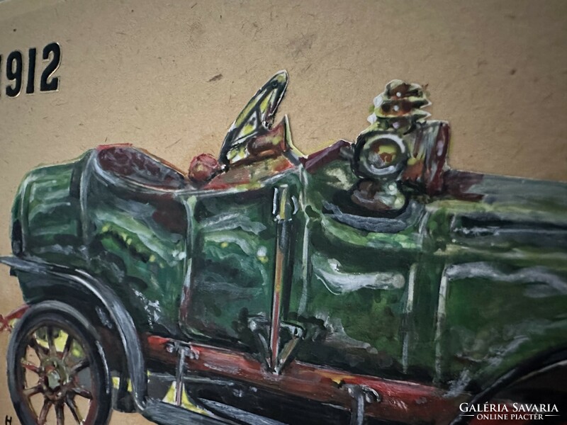 Hand-painted old timer car museum Budapest
