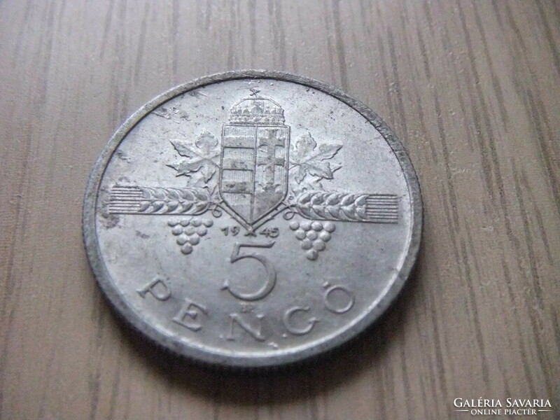 5  Pengő      1945      Magyarország