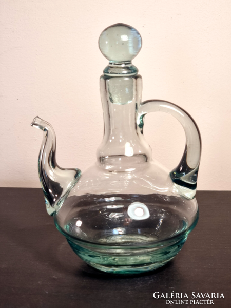 *Gunther lambert collection blown glass jug.