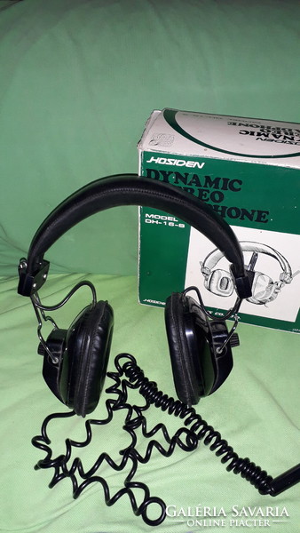 Retro Japanese hosiden dh-16 dynamic studio headphones with box as shown in the pictures