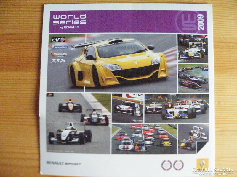 World series by renault 2009 - renault sport, 2 booklets, with 8 autographs