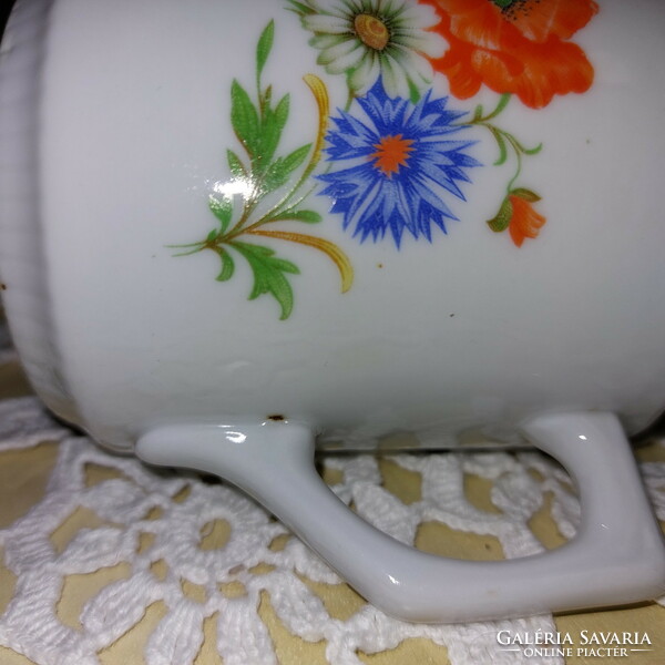 Poppy-cornflower porcelain mug, 2 pcs, iris