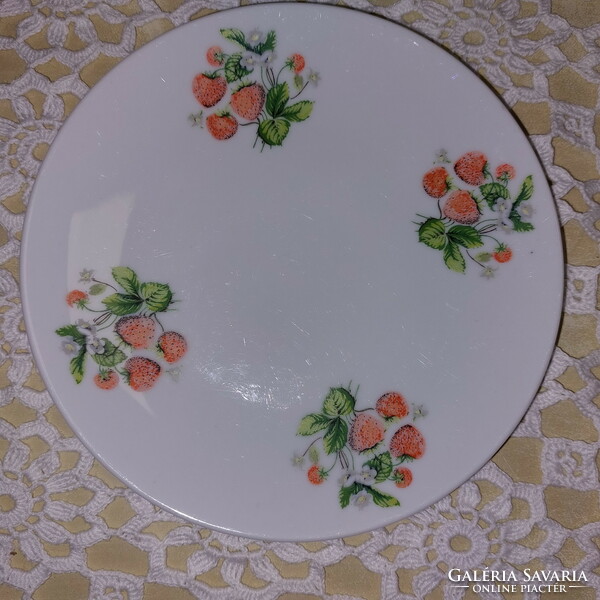 Strawberry, strawberry, fruit, porcelain cake plate, witeg stone cartilage - porcelain
