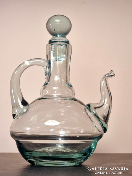 *Gunther lambert collection blown glass jug.