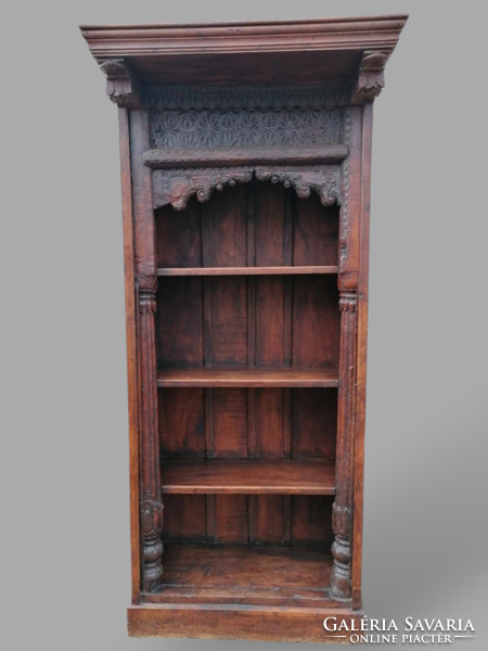 Antik neoreneszánsz könyves szekrény