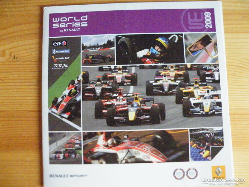 World series by renault 2009 - renault sport, 2 booklets, with 8 autographs