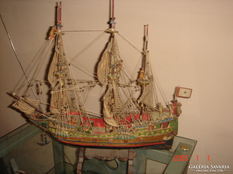 Three-masted, sailing ship
