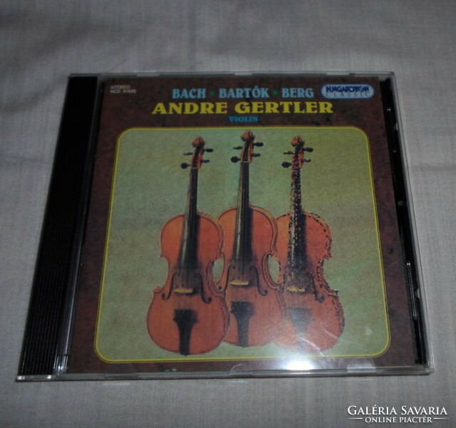 André Gertler hegedül: Bach, Bartók, Alban Berg (komolyzenei CD, klasszikus zene)