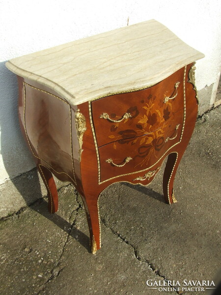 xv. Louis-style chest of drawers, small chest of drawers, storage table with marble top