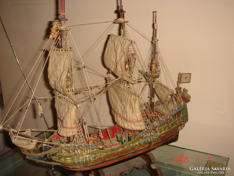 Three-masted, sailing ship