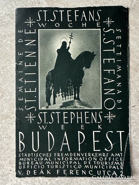 Prospectus on Saint Stephen's Day for foreigners, 1939