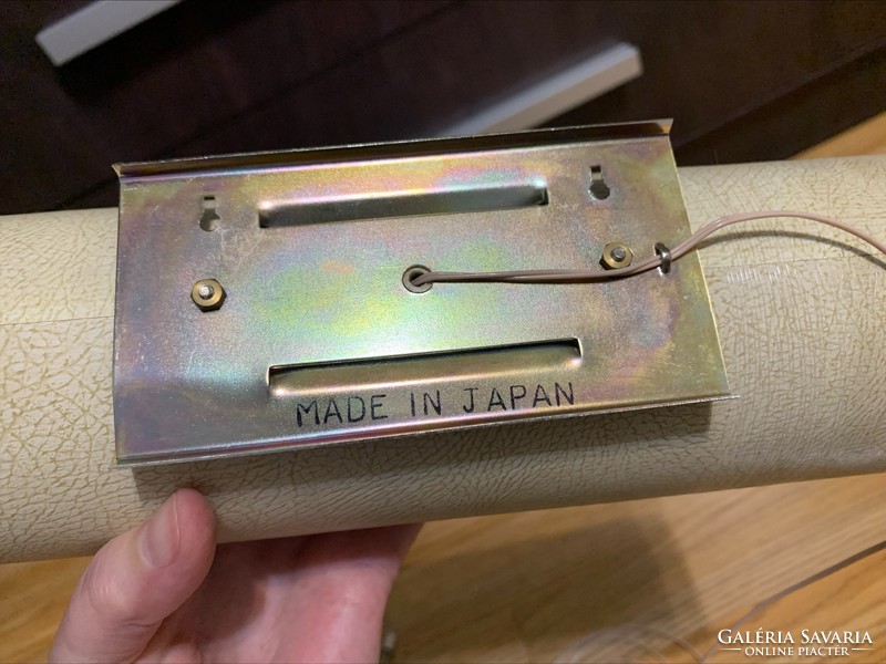 Art deco retro japán hangszóró rádióhoz henger alakú 1960-as évek, space age