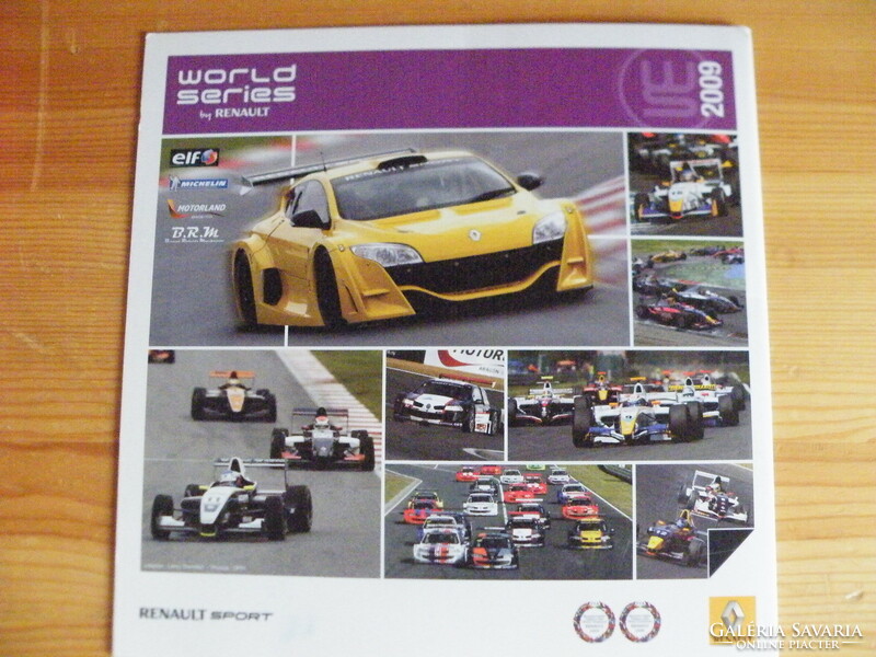 World series by renault 2009 - renault sport, 2 booklets, with 8 autographs