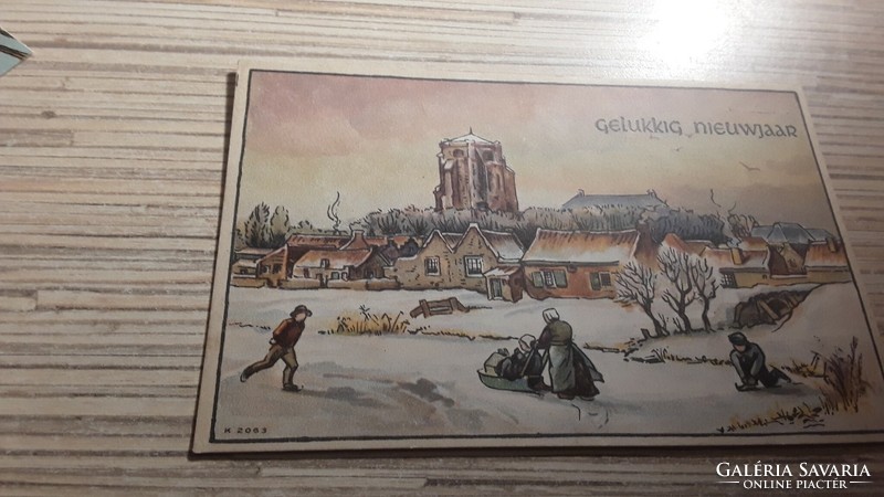 Antique greeting postcard.