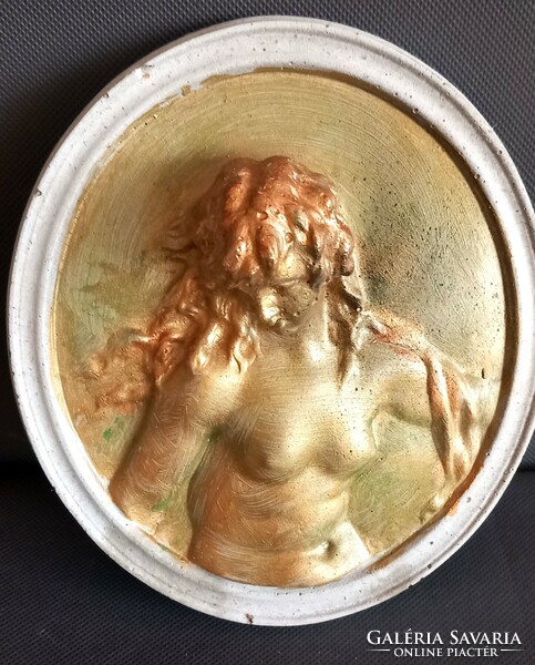 Negotiable art nouveau made after a bronze relief by Claude Michel