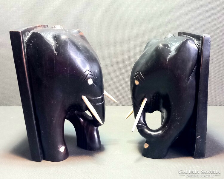 Elefánt konyvtámasz párban ALKUDHATÓ Art deco design