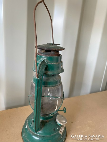 Used storm lantern green 23 cm