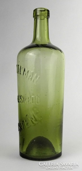 1P781 antique Brazay Kalmán pharmacy green apothecary glass 22.5 Cm