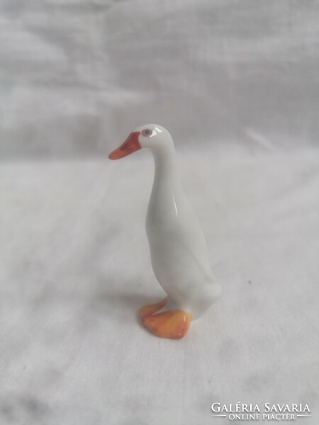 Mini Herend porcelain goose