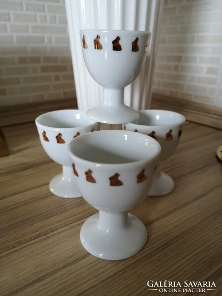 Lindt, gold bunny porcelain egg cups