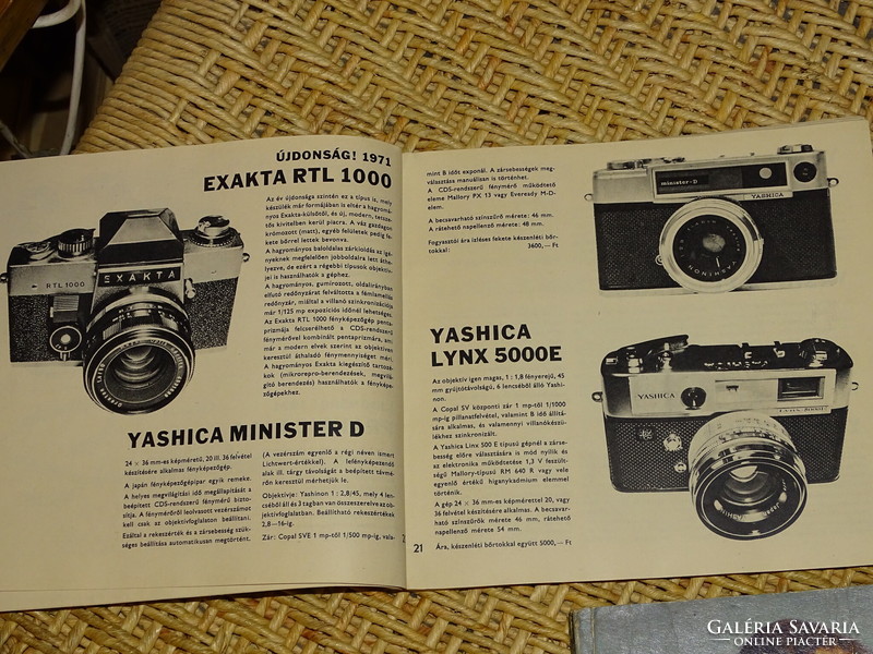 Ofotért price lists 1972,1974 (camera, photo, photography)