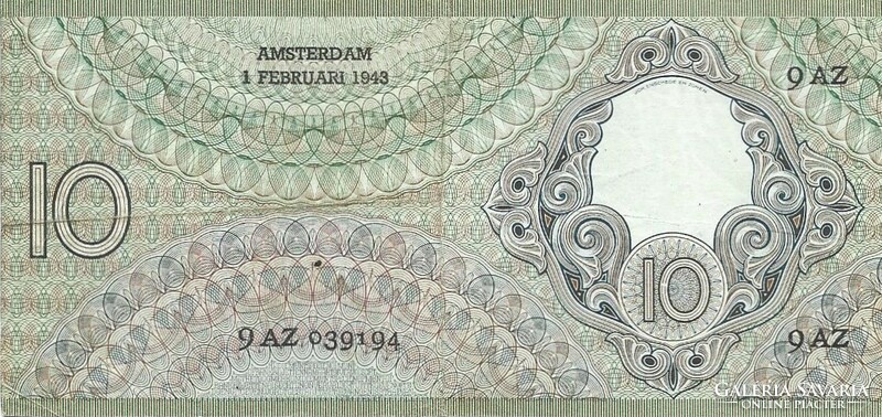 10 gulden 1943 Hollandia