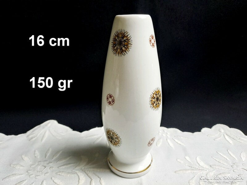 Hollóházi porcelán váza 16 cm