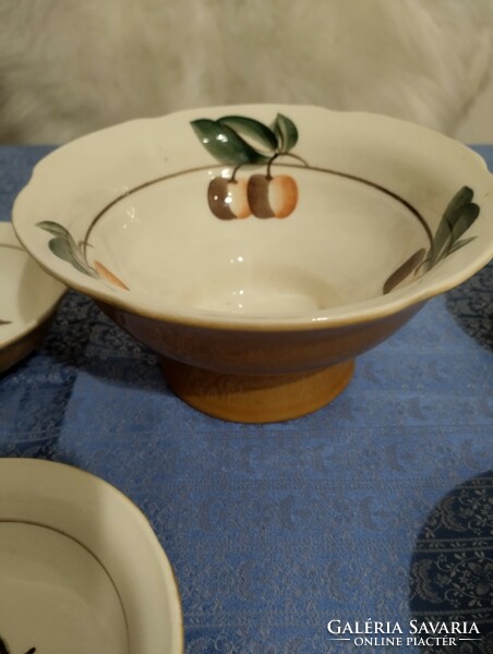 Baranovka Soviet Russian porcelain compote set