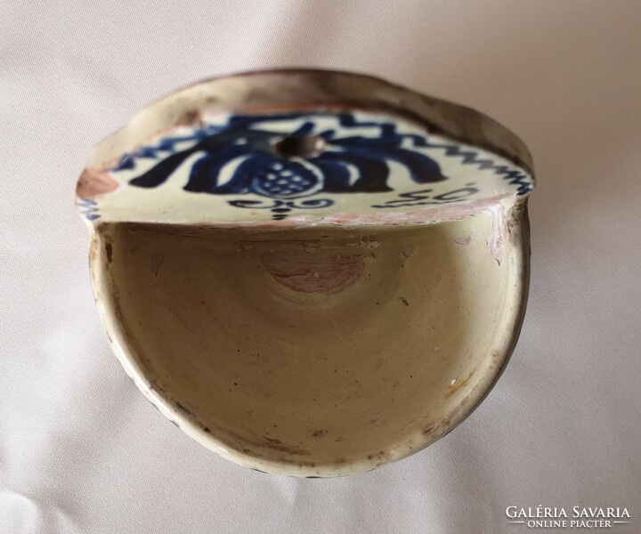 Korondi folk ceramic salt shaker, 14.5 cm high