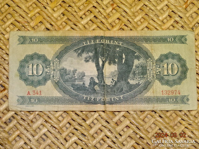 10 FT FORINT 1949 RÁKOSI CÍMERES