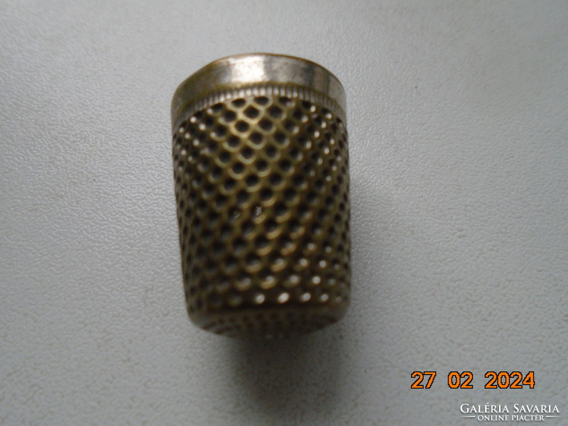 Antique copper thimble size 1