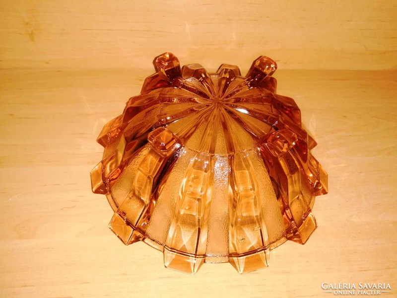 Art deco glass table centerpiece - dia. 25 cm (b)