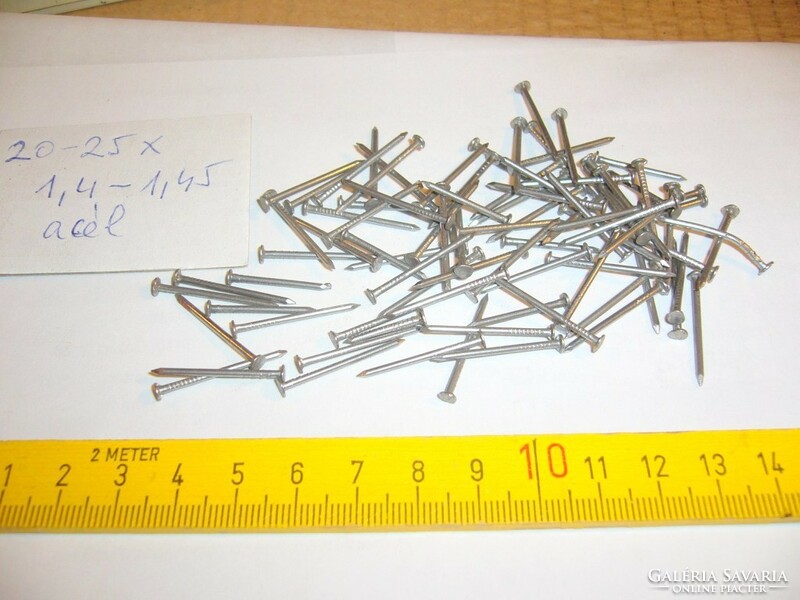 Steel nail 20-25mm x 1.4-1.45mm real peaceful portage-mpl can also go into a parcel machine