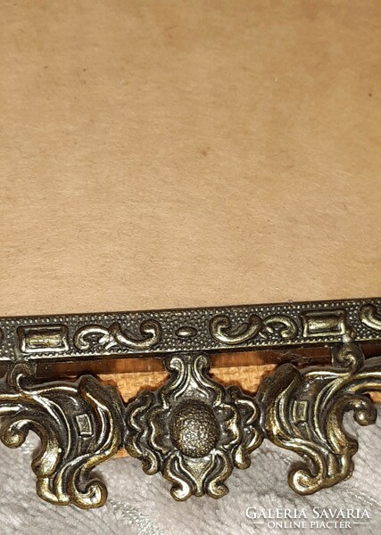 Antique copper picture frame