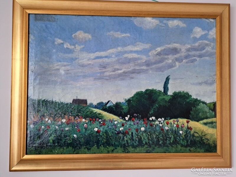 KLEIN JÓZSEF (1896 - 1945) Virágos mező (Nyár Nagybányán), 1934