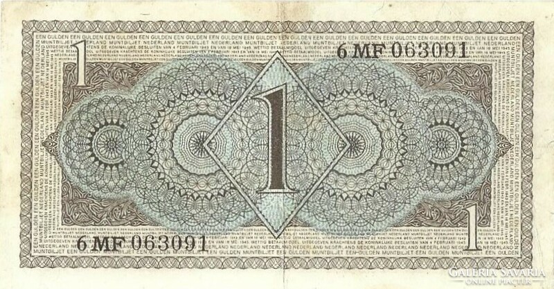1 Gulden 1949 Netherlands