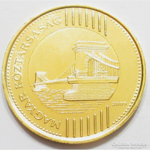 Gold-plated 200 ft coin 2009 unc chain bridge