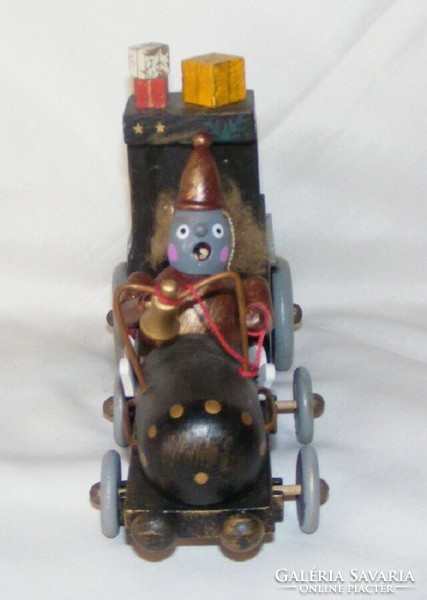 Train musical incense burner figure