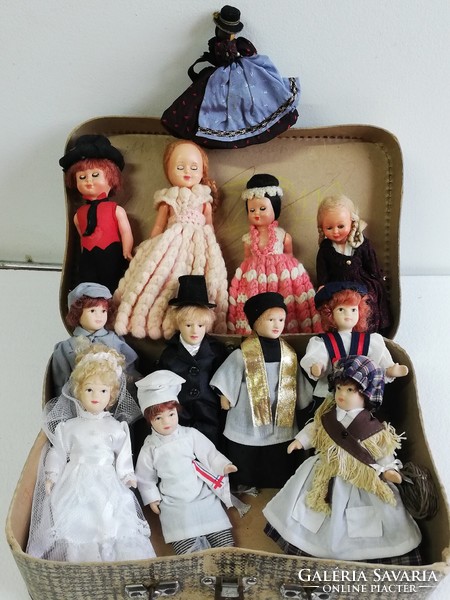 Porcelain doll collection retro vintage dolls