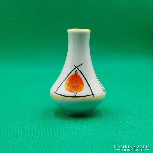 Budapest Porcelain Factory Budapest Zsolnay Porcelain Siofok Souvenir Vase