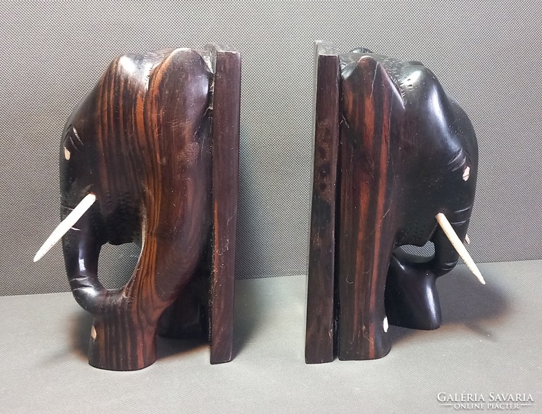 Elephant bookend in pairs, negotiable art deco design