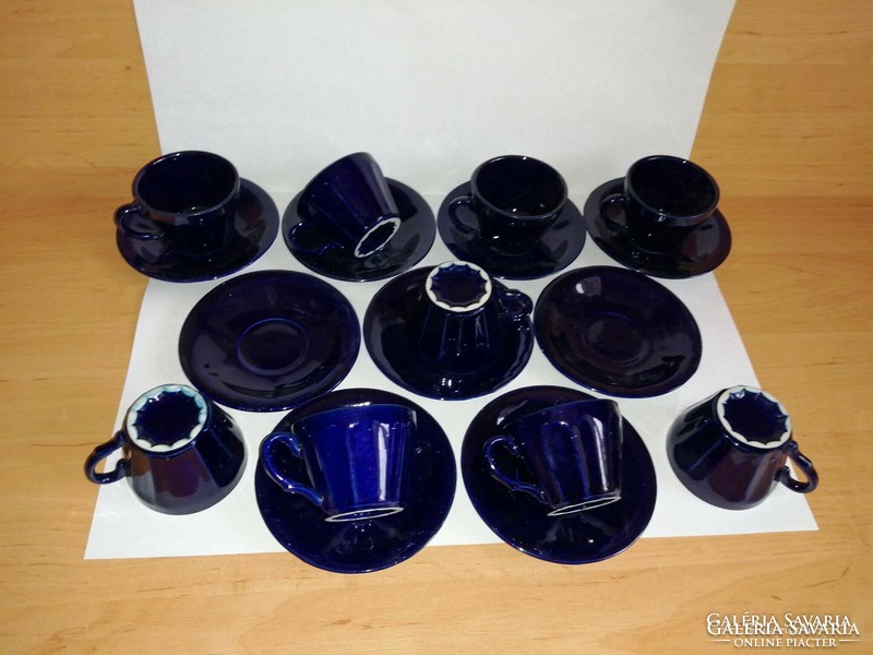 Dark blue ceramic coffee cup set for 9 people (z-2)