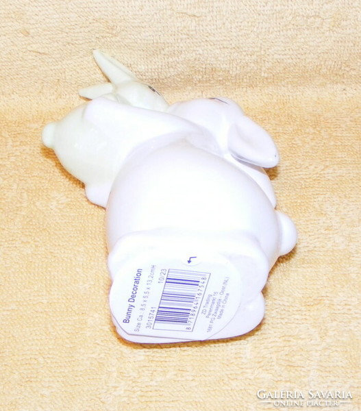 Porcelain bunny figure Easter decoration